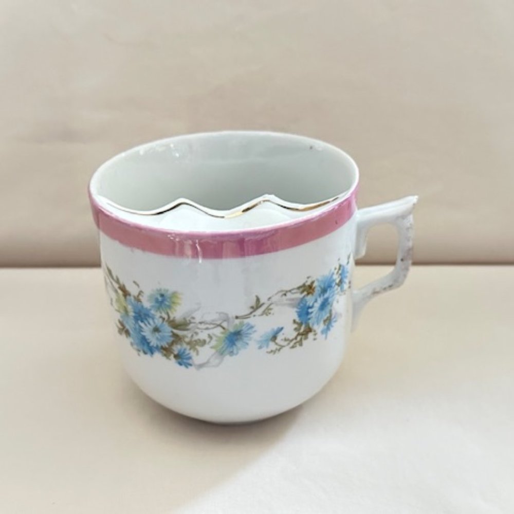 Vintage Porcelain Mustache Mug